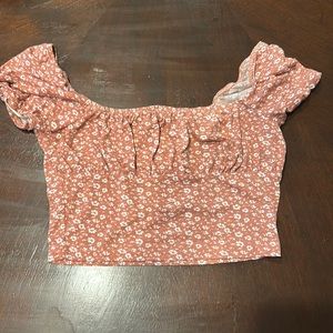 SHEIN Cropped Floral Blouse